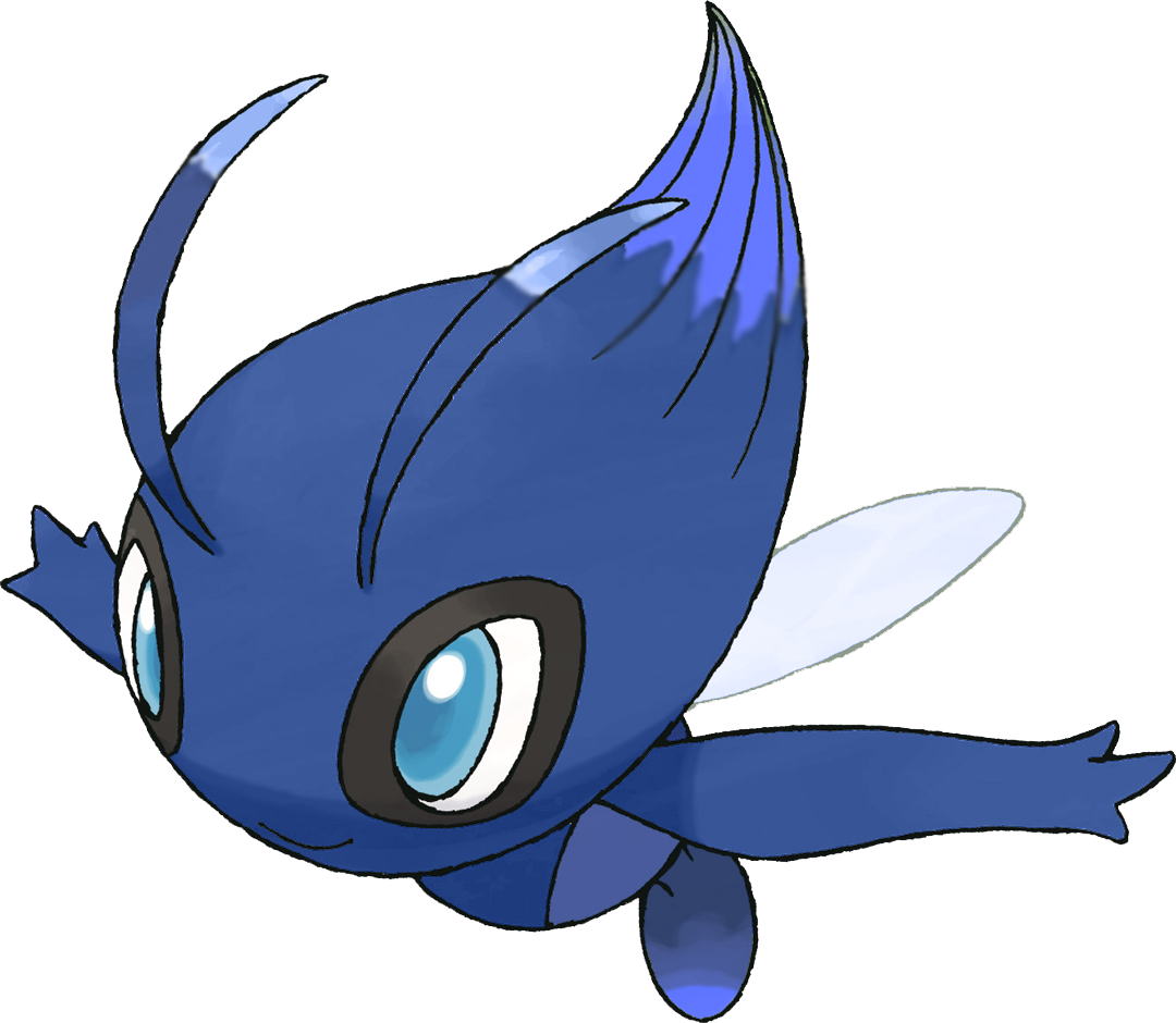 View Celebi , - Cartoon (1080x940), Png Download