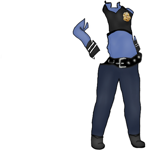 Police Sticker - Cartoon (1024x922), Png Download