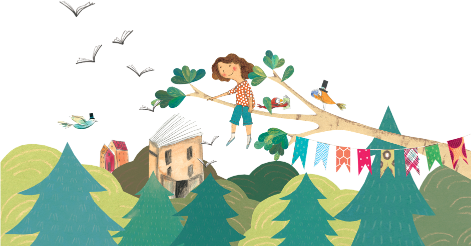 Cropped-pointing At The Library - Illustration (940x508), Png Download