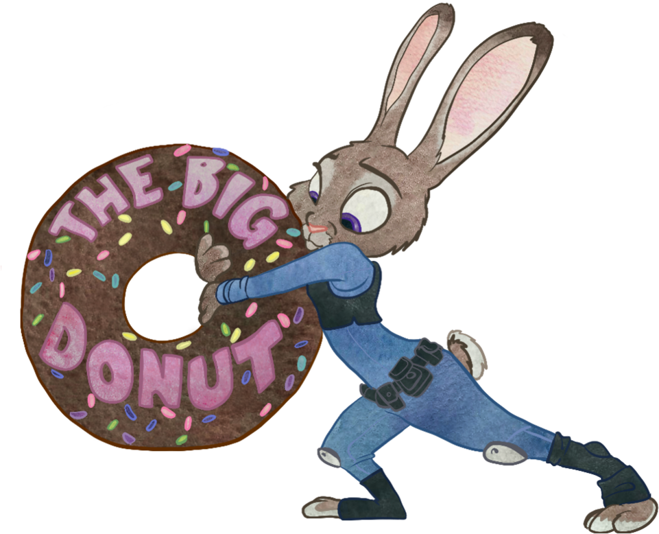 Judy Hopps Have A - Bunny Donut Cute (990x806), Png Download