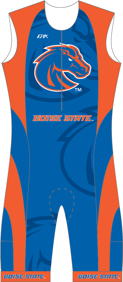 Boise State New Airflow 1 Piece Tri Suit - Boise State Football (484x943), Png Download