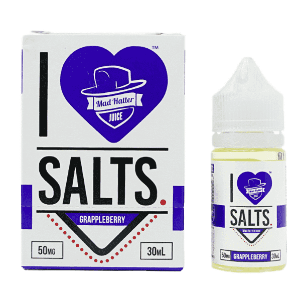 Grappleberry Salt Nic By Mad Hatter - Mad Hatter I Love Salts (600x600), Png Download