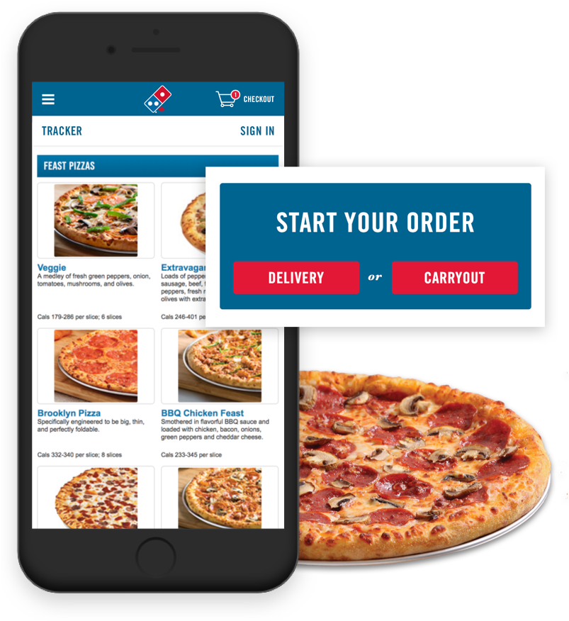 Domino's Mobile Application - California-style Pizza (802x896), Png Download