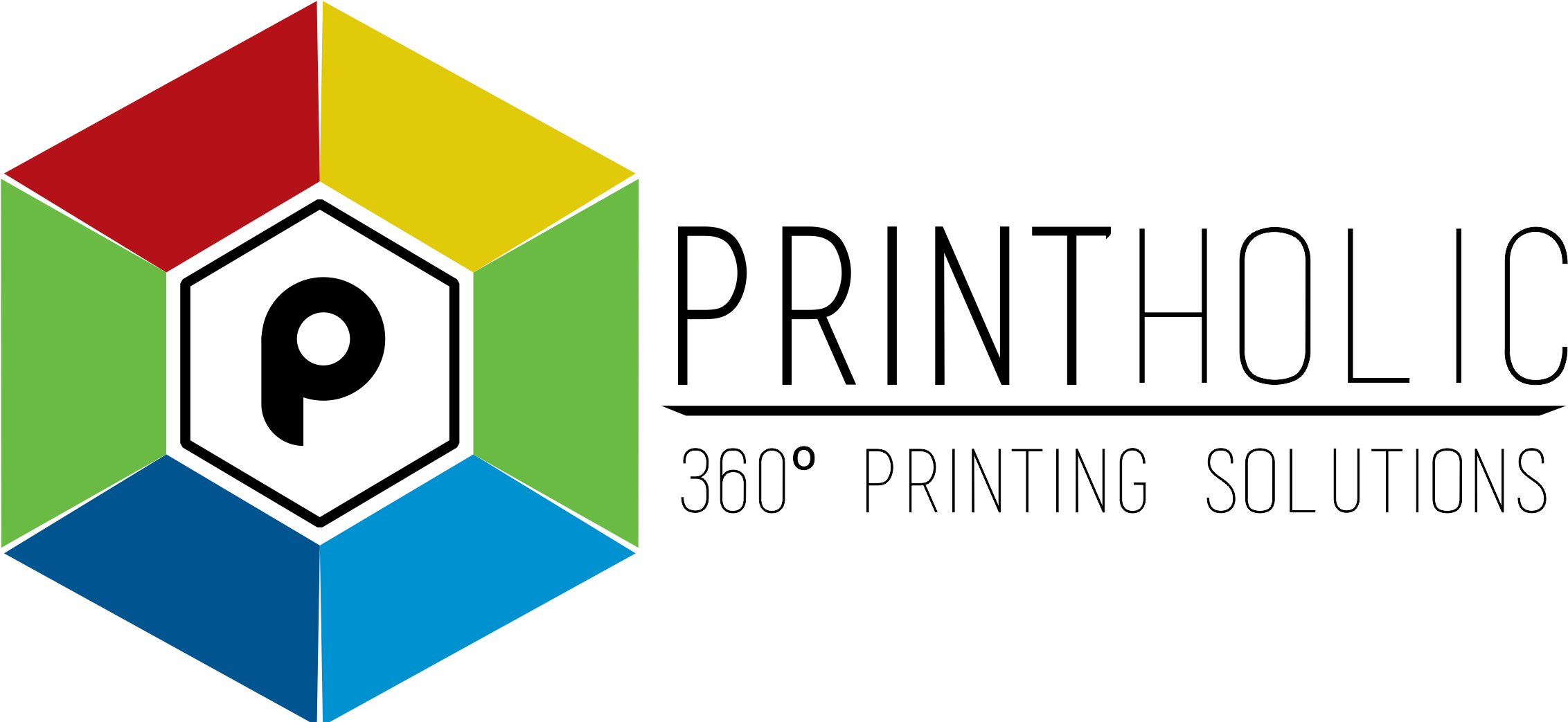Printholic-logo - Logo For Printing Press (2369x1056), Png Download
