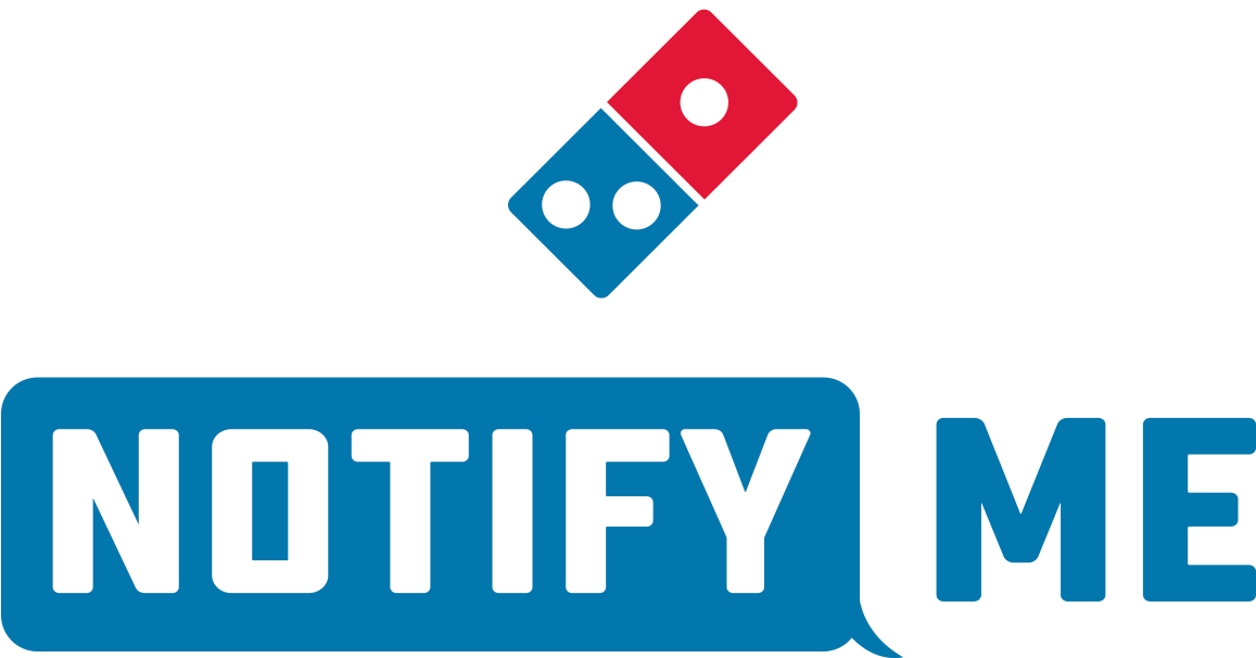 Domino's Notify Me - Graphic Design (1363x761), Png Download