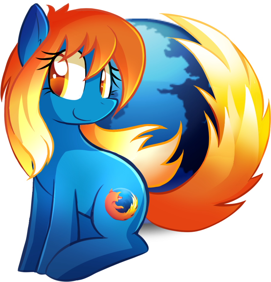 Marytheechidna, Browser Ponies, Firefox, Oc, Oc - Firefox Pony (980x1024), Png Download