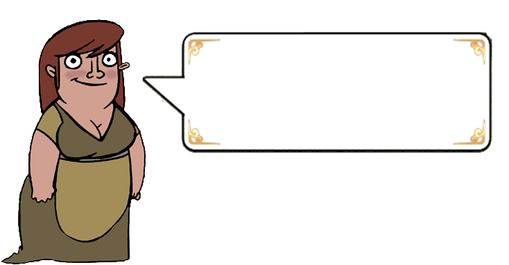 Helpful Villager Explains - Cartoon (779x439), Png Download