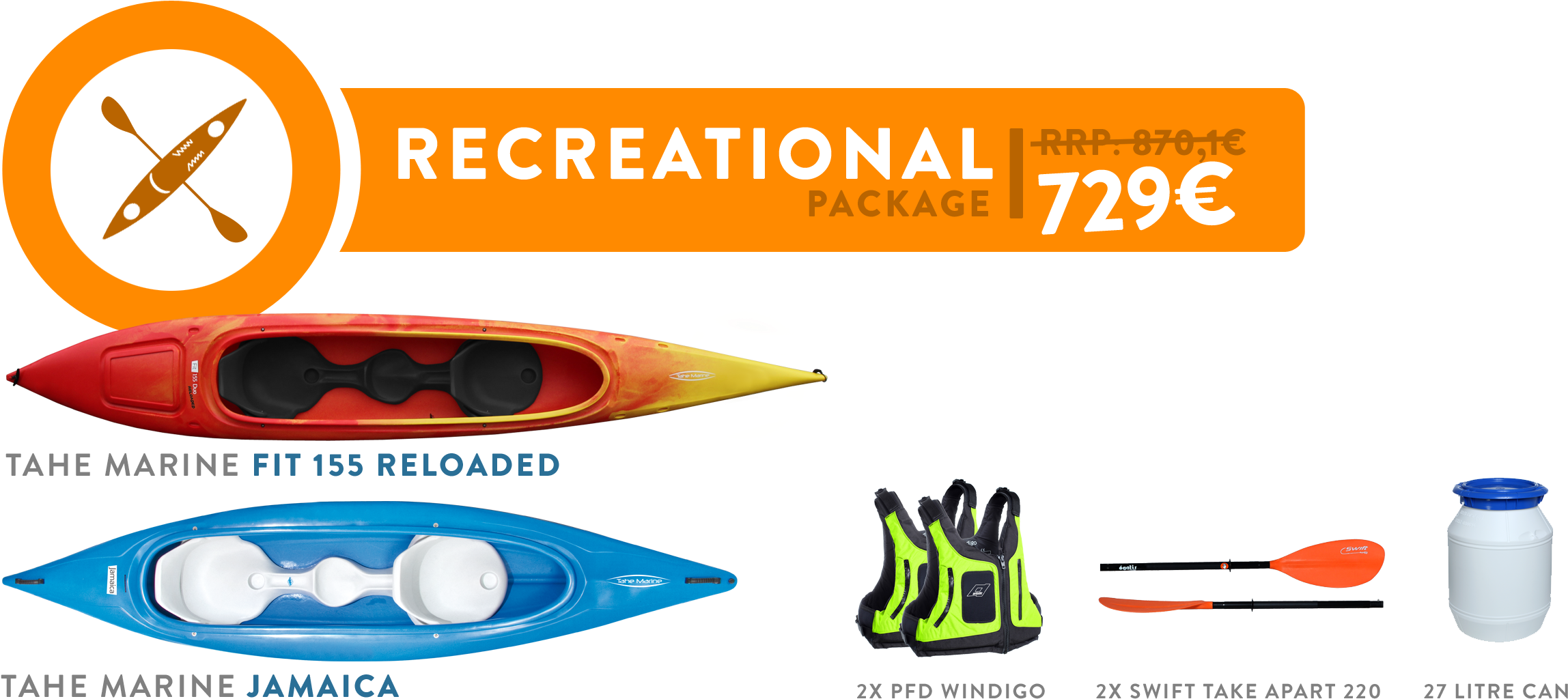 155-jamaica - Sea Kayak (2500x1095), Png Download