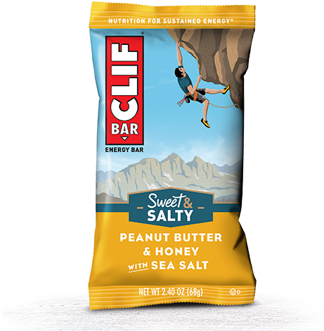 Peanut Butter & Honey With Sea Salt - Clif Bar Peanut Butter Honey Sea Salt (625x510), Png Download