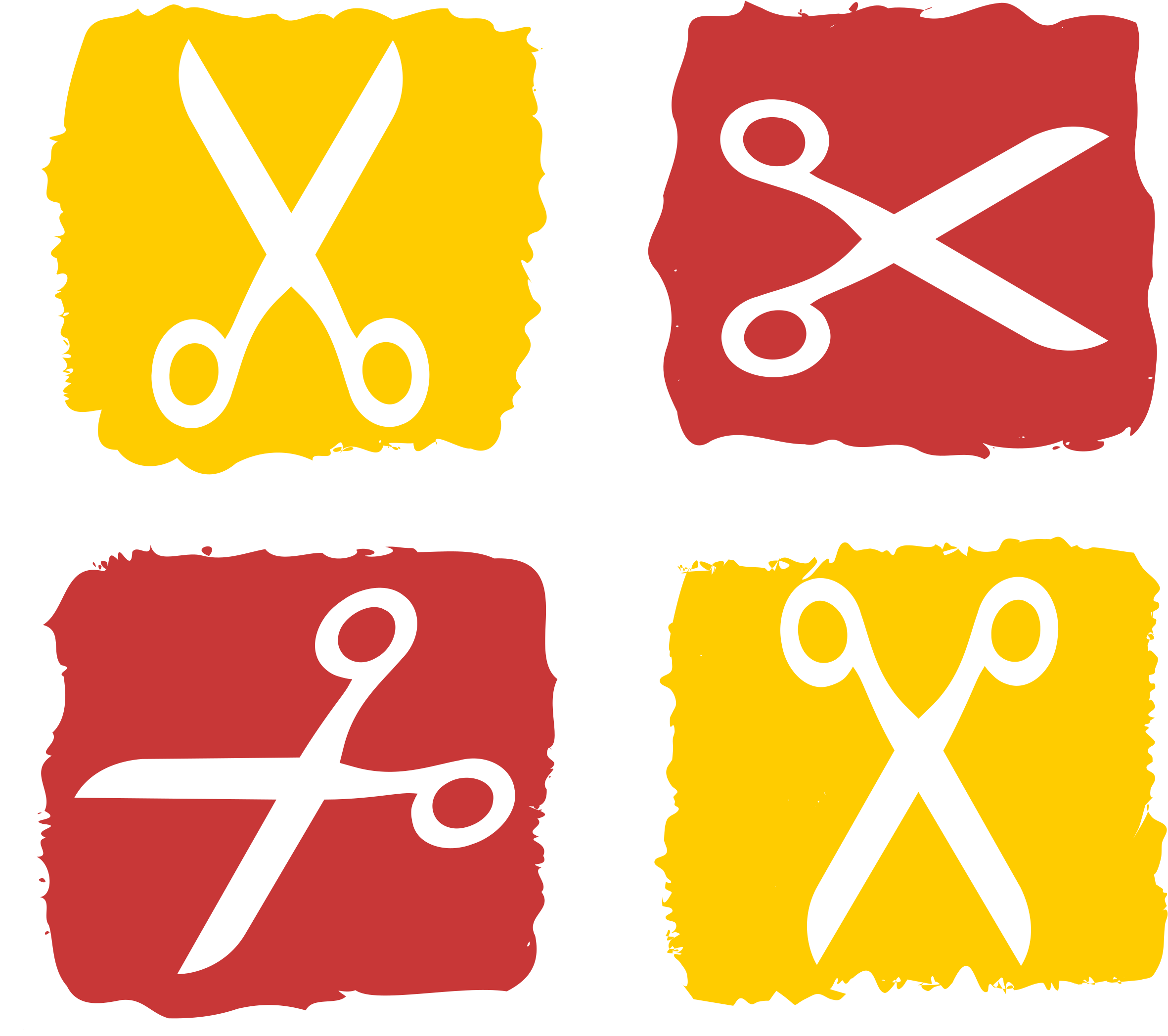Scissors And Squares By @ejmillan, My Design Using - Scissors Tote, Adult Unisex, Natural (2400x3394), Png Download