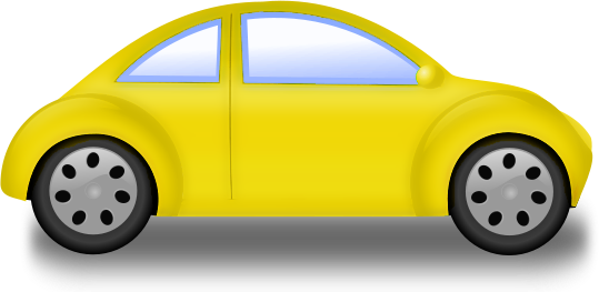 Yellow - Volkswagen Beetle Clip Art (539x263), Png Download