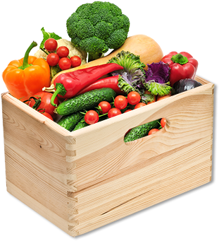 Ben's Fruit And Vegetables Sells A Wide Variety Of - Fruit And Vegetable Crate (400x372), Png Download