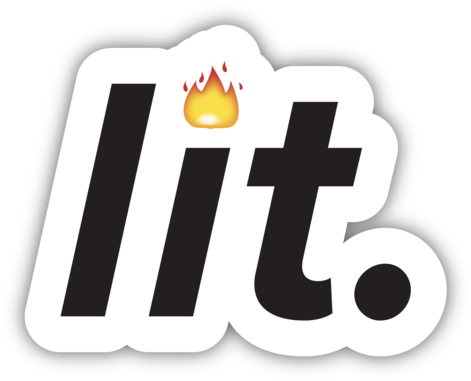 Lit Emoji Png Image Free Download - Lit Stickers Transparent (500x500), Png Download