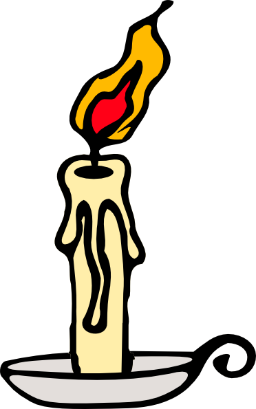 Cartoon Candle Clipart Picture Free Library - Candle Burning Clip Art (372x595), Png Download
