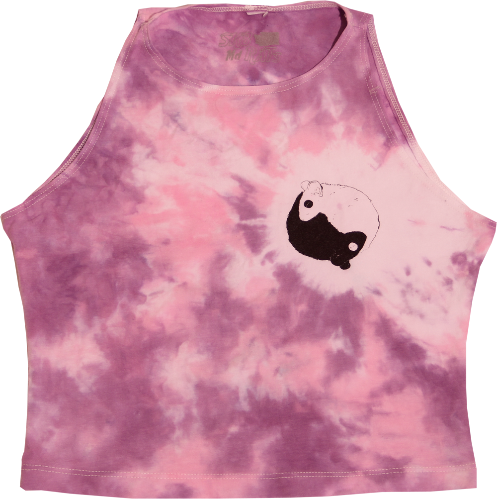 Image Of Sk8rats Tie Dye Crop Top Tank - Crop Top (1000x1003), Png Download