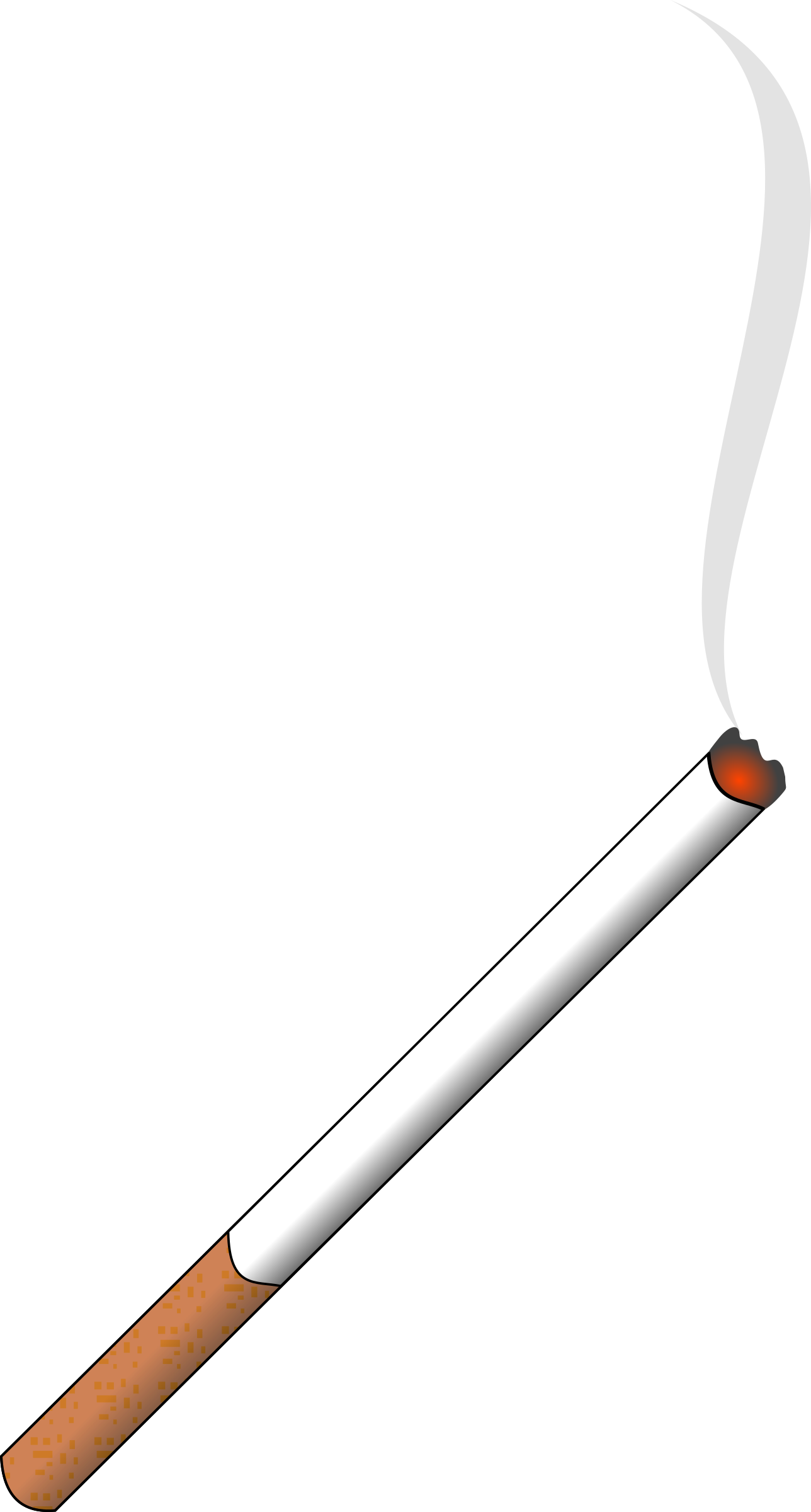 This Free Icons Png Design Of Lit Cigarette (1288x2400), Png Download
