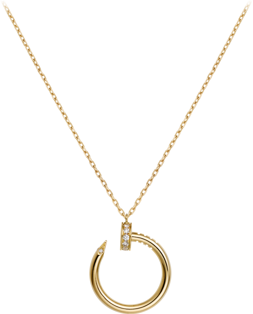 Gold Necklace Jewelry Png Download - Cartier Juste Un Clou Pendant (826x1024), Png Download