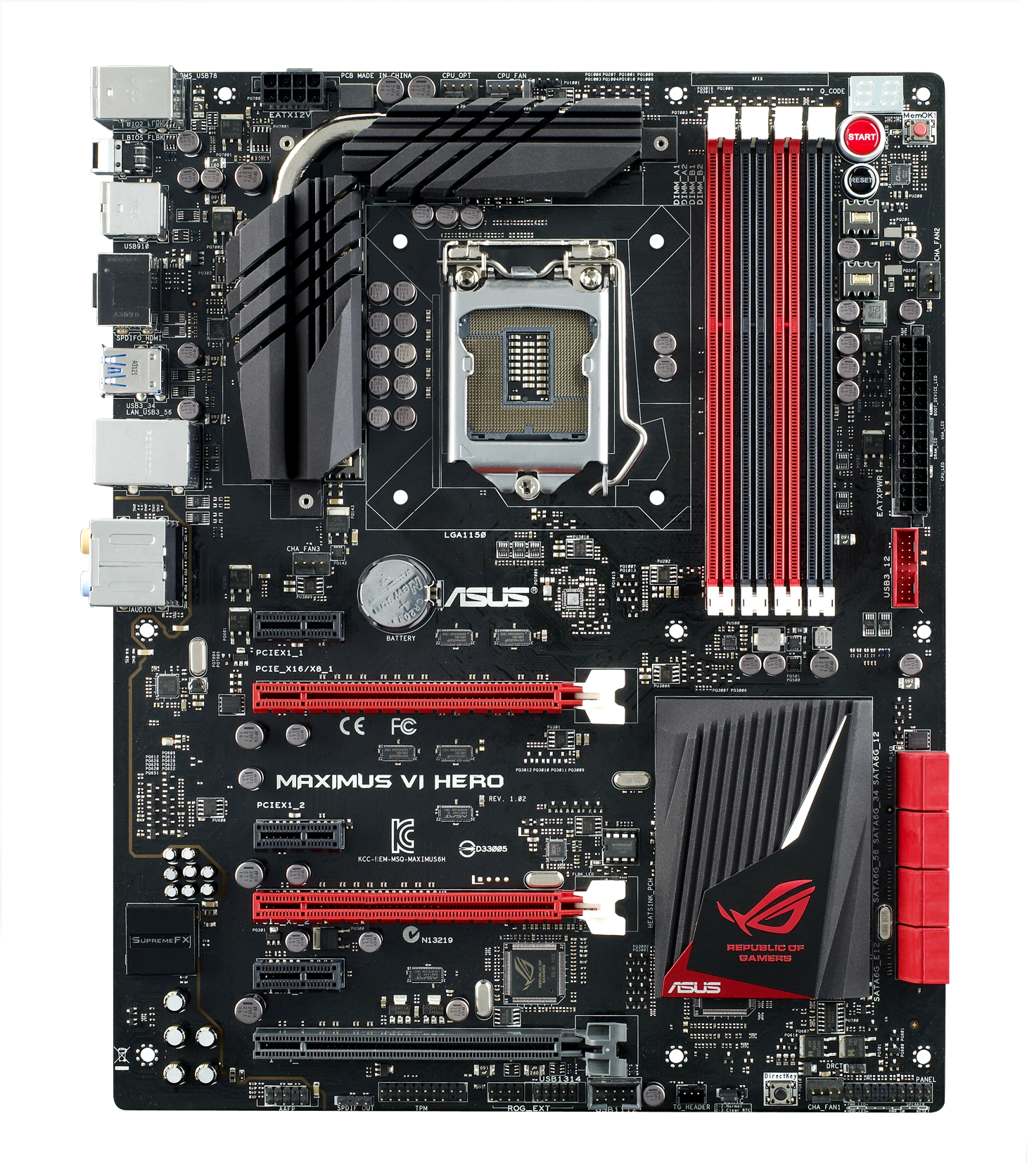 Maximus Vi Gene - Asus Maximus Vi Hero (1459x1667), Png Download