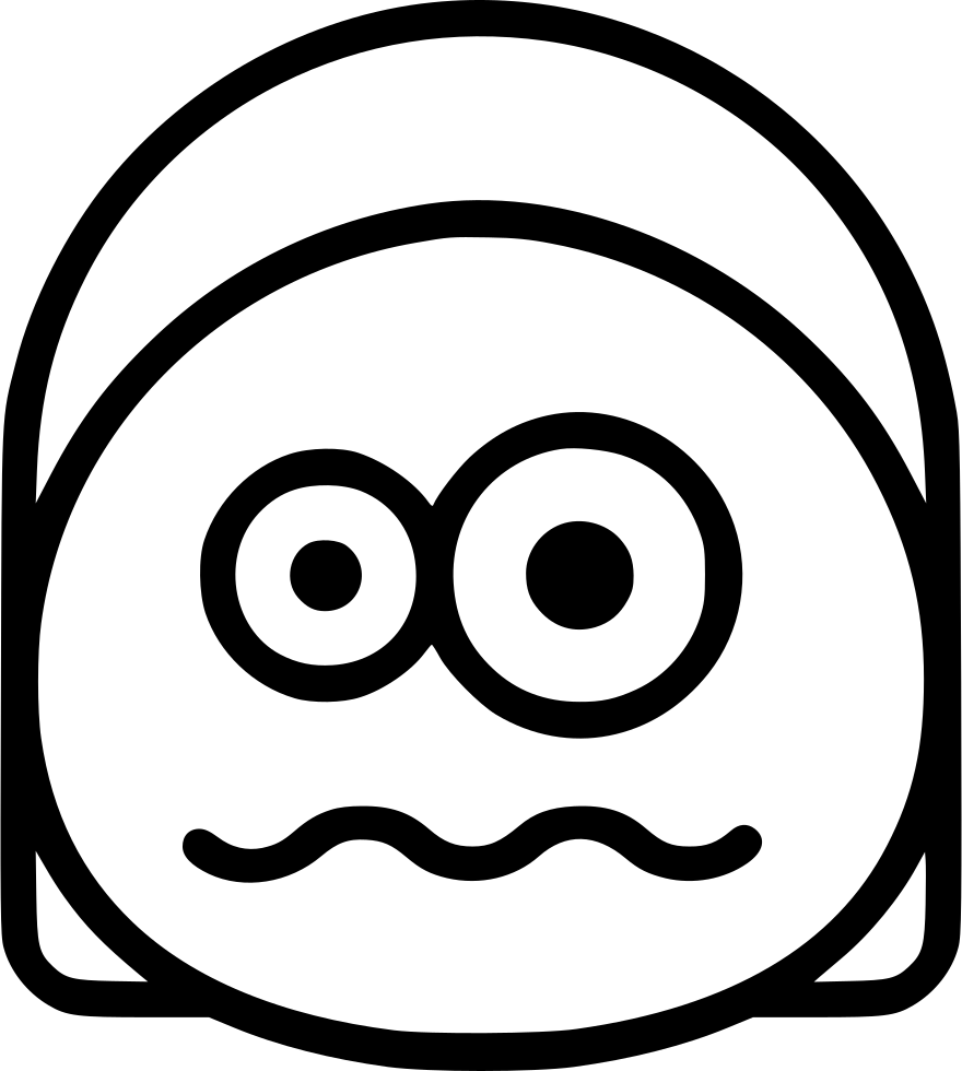 Png File - Scary Face Icons (880x980), Png Download