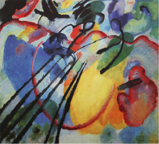 Illustrated Talk By John Franklin, Executive Director - Improvisation By Vasily Kandinsky (544x493), Png Download