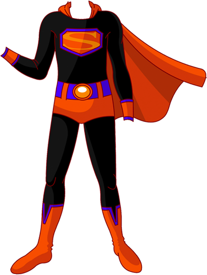 ซุปเปอร์ แมน การ์ตูน น่า รัก Png (410x546), Png Download