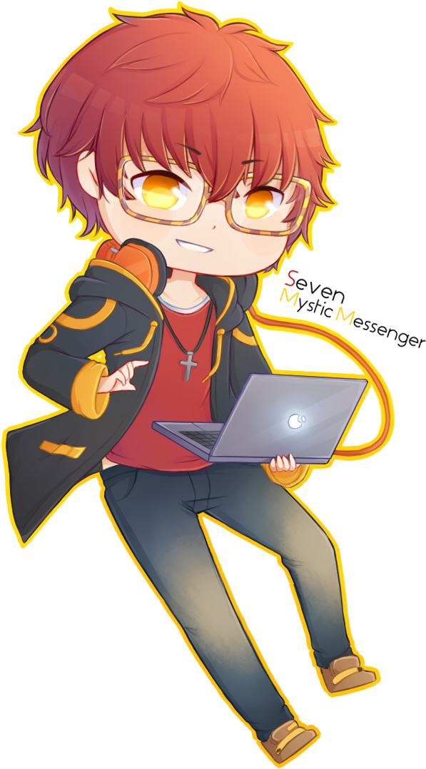 Mystic Messenger By Cytes On Deviantart - Mystic Messenger 707 Transparent (675x1125), Png Download