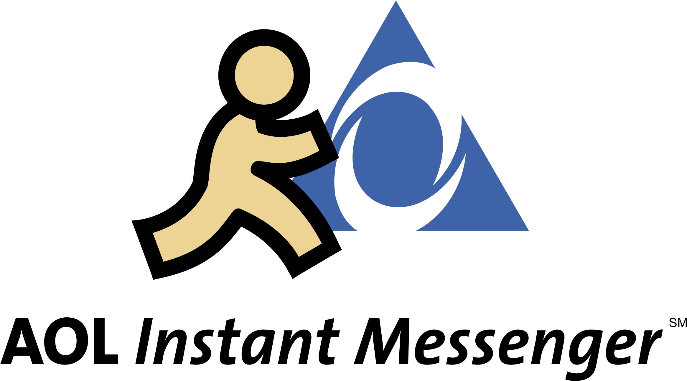 Aol Instant Messenger Logo Png Transparent - Instant Messenger De Aol (2400x2400), Png Download