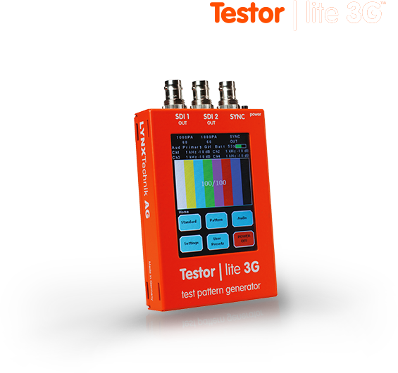Audio And Video - Lynx Technik Ag Ptg 1802 Testor Lite 3g-sdi Test Pattern (565x530), Png Download