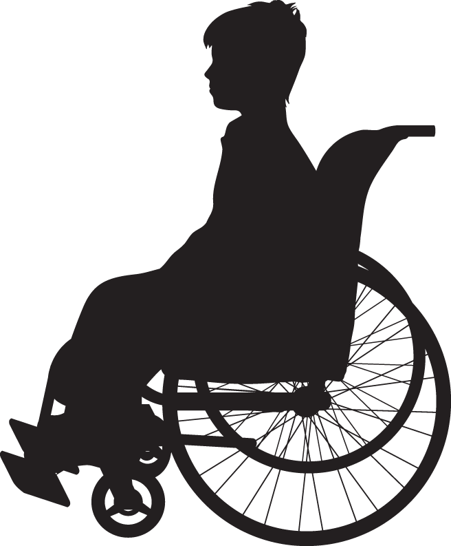 Muscular Dystrophy Is A Group Of Diseases That Cause - Girl In Wheelchair Silhouette (656x793), Png Download