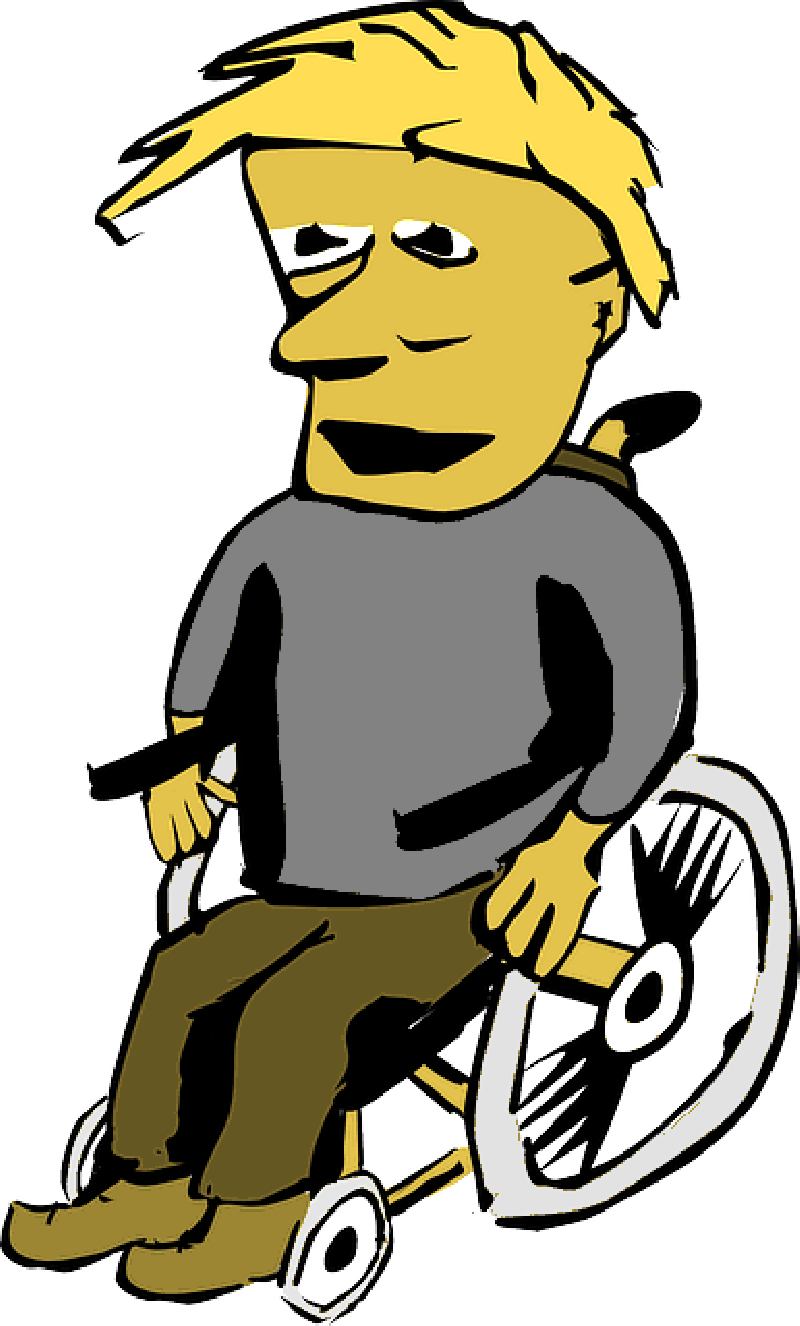 Mb Image/png - Cartoon Boys In Wheelchairs Transparent (800x1326), Png Download