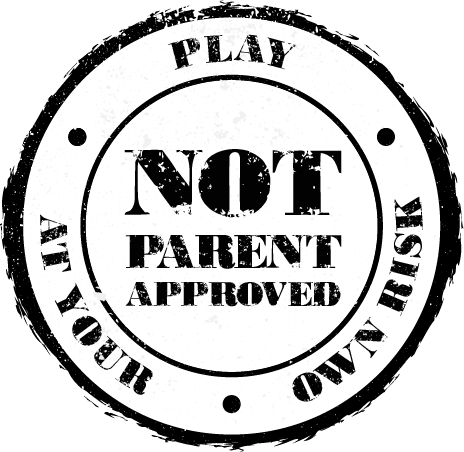 Logo - Not Parent Approved Board Game Family Game (464x452), Png Download