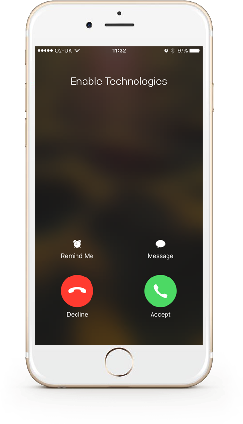 With Voip, There Is No Such Thing As A Fixed Location - Iphone (1000x1000), Png Download
