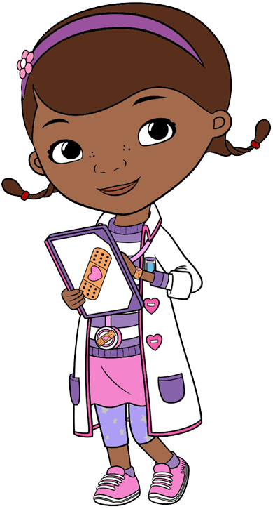 Doc Mcstuffins Clip Art - Doc Mcstuffin Clipart Png (390x725), Png Download