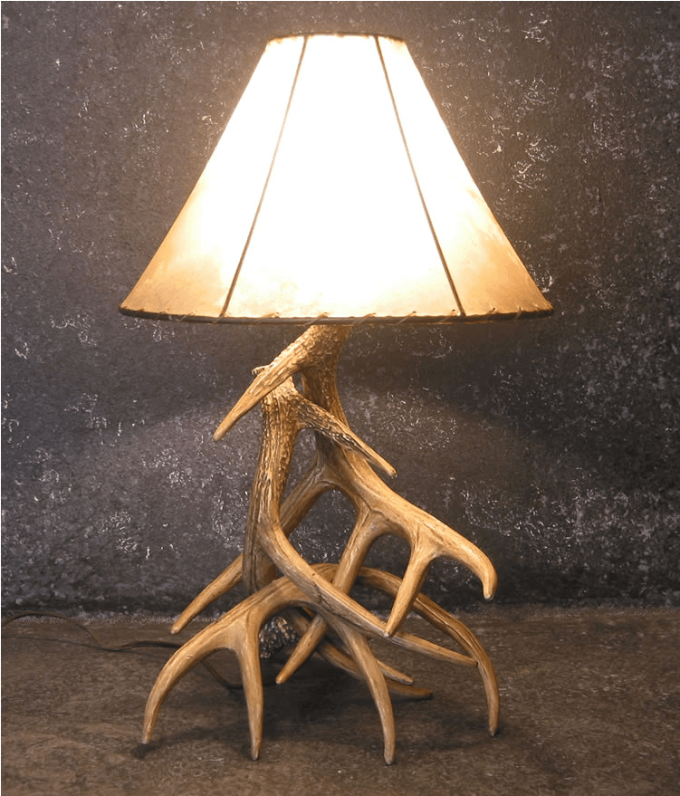 Deer Antler Table Lamps - Deer Antler Lamps (936x878), Png Download