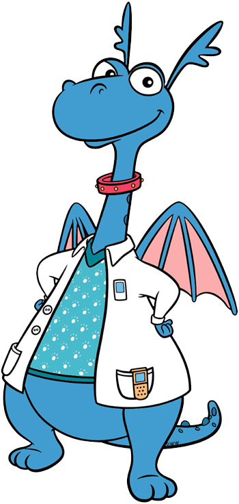 Doc Mcstuffins Stuffy In Scrubs Stuffy In Scrubs - Doc Mcstuffins Open Greeting Card (350x736), Png Download