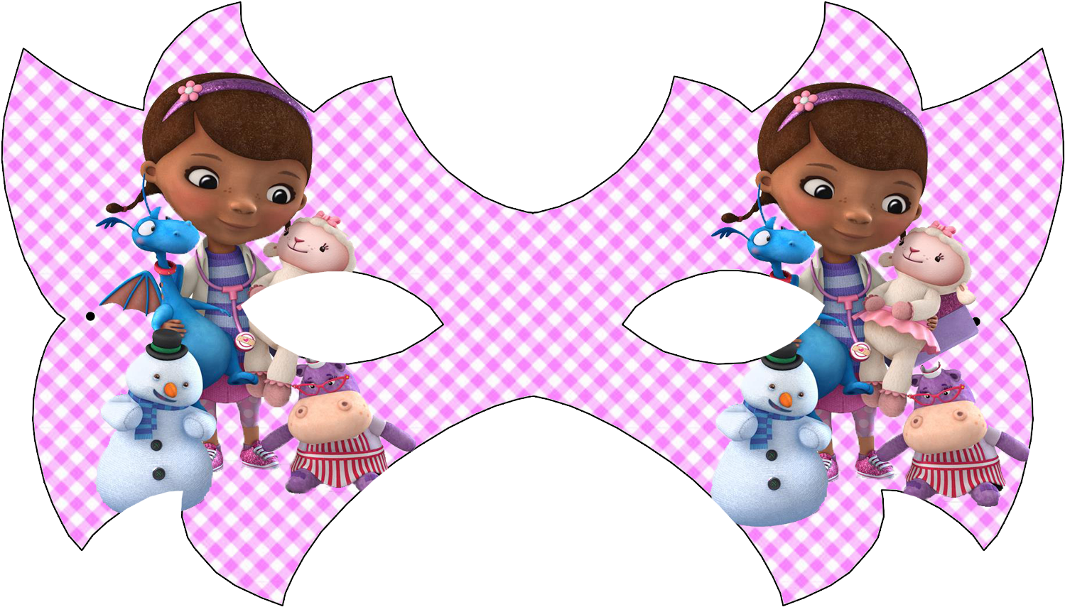 Doc Mcstuffins Free Printable Mask - Doc Mcstuffins Doc's Big Book Of Boo-boos (disney Doc (1600x966), Png Download