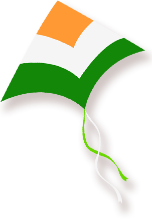 Independence Day Kites Png (303x437), Png Download