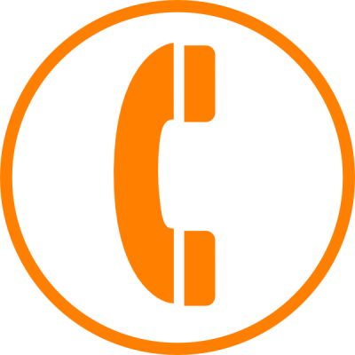 Download Telephone Free Png Transparent Image And Clipart - Orange Phone Clipart (400x400), Png Download