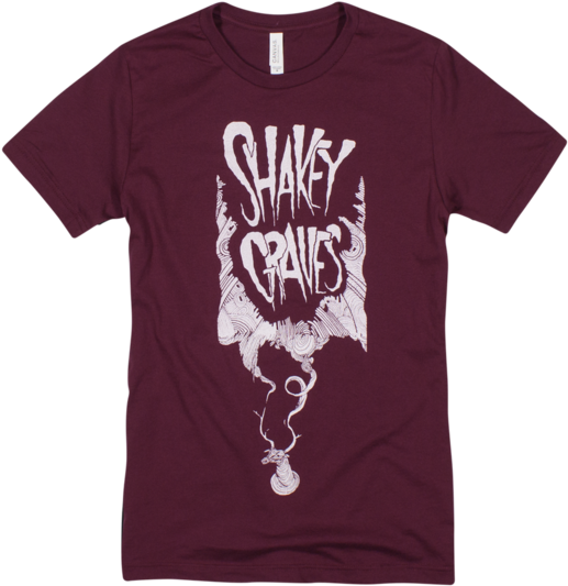 Shakey Graves Red Deer Antler T-shirt - Clothing (600x600), Png Download