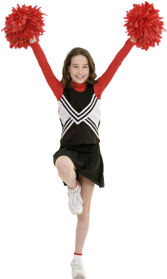 Abilities Cheerleader Girl - Cheer Cheerleader Png (439x660), Png Download
