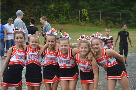 A Group Of Our Young Cheerleaders Posing (960x365), Png Download
