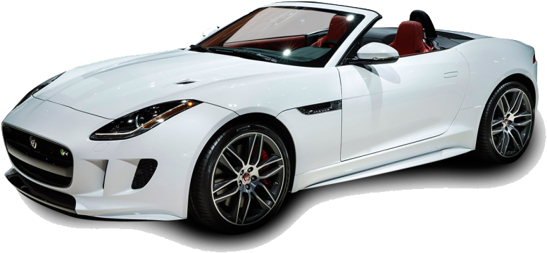 White Jaguar F Type Car Png Image Hd Wallpaper Download - Car Images Hd Png (800x600), Png Download