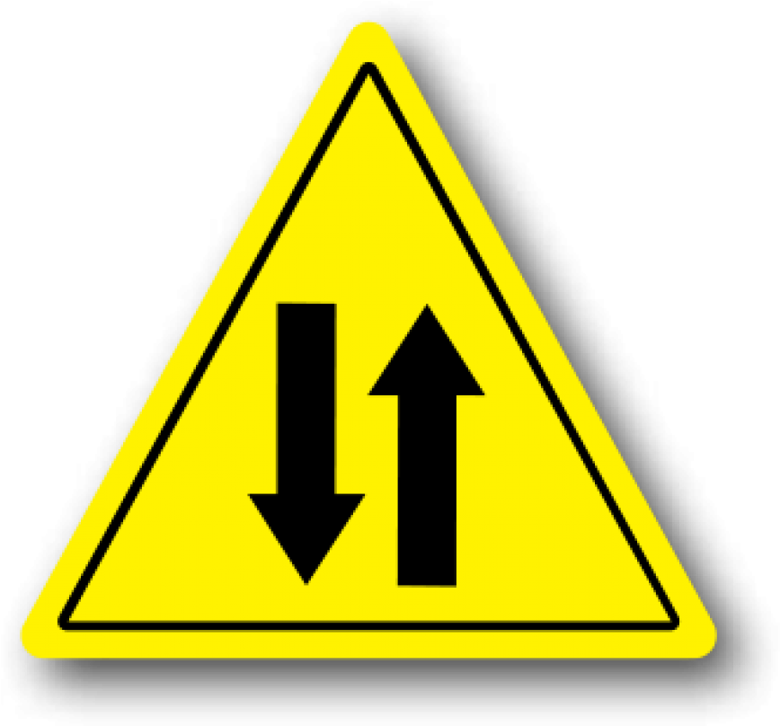 Durastripe Yellow Triangle With Double Arrow Safety - High Voltage Transformer Warning (935x1000), Png Download