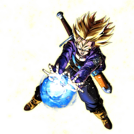 Sp Super Saiyan Teen Trunks - Super Saiyan Trunks Png (522x522), Png Download