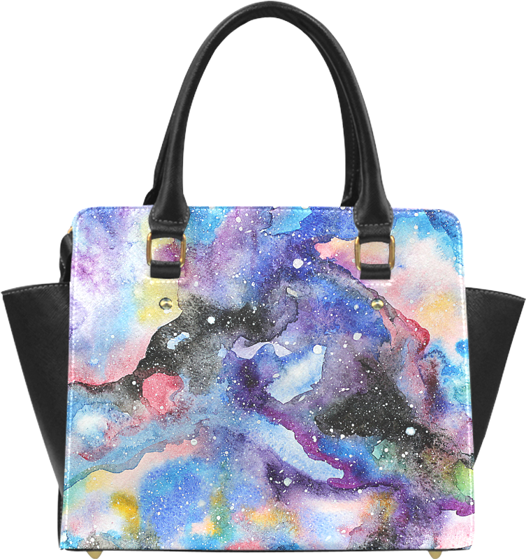 Watercolor Galaxy Illustration Raster Classic Shoulder - Interestprint Custom Peach Blossom Classic Women Top (1000x1000), Png Download