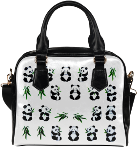 Interestprint Cute Panda Bamboo Women's Pu Leather - 2016 Fashion Water Transfer Nail Art Decals Stickers (400x400), Png Download