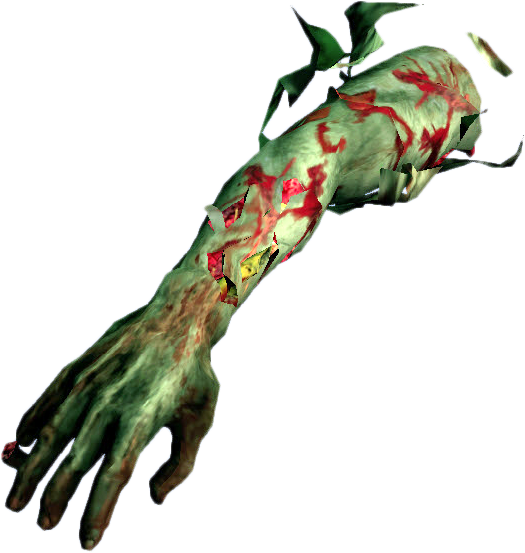 Zombie Arm Png (525x553), Png Download