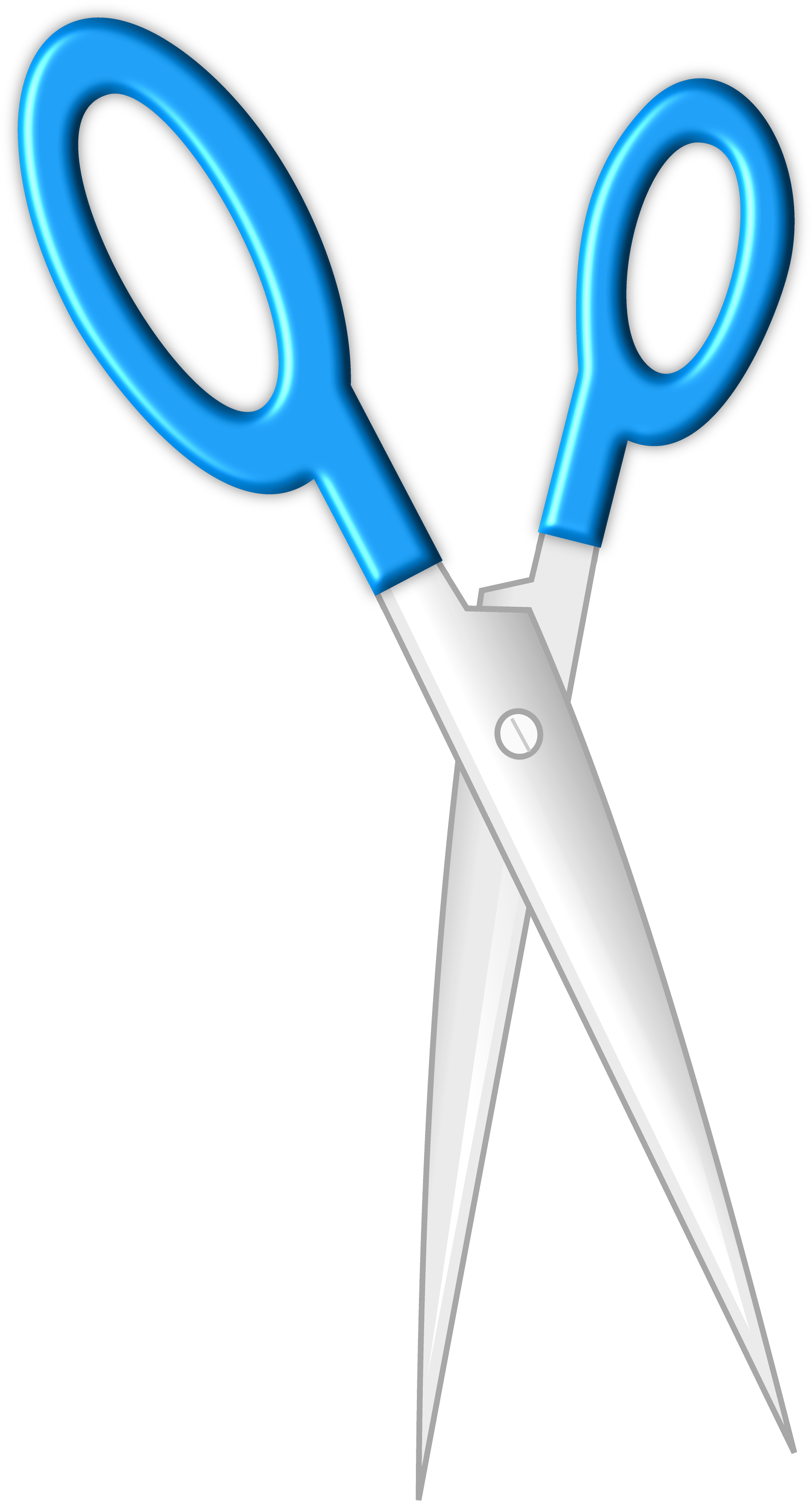 Blue Scissor (2550x3300), Png Download