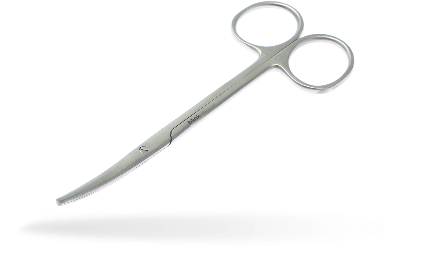 Hr240 Scissor Curved Strabismus - Blade (1500x1000), Png Download