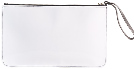 Banker Bag - Patent Leather - White - White Bag Png (500x333), Png Download
